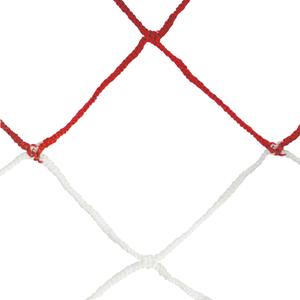 065118-blanc-rouge-pair-of-11-a-side-football-nets-two-tone-4mm-twisted-pp-single-mesh-120-bee-hive-sporti-white-red-one-size