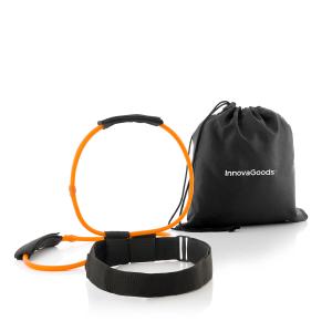 v0103038-belt-with-gluteal-resistance-bands-and-exercise-guide-innovagoods-bootrainer-black-orange-one-size