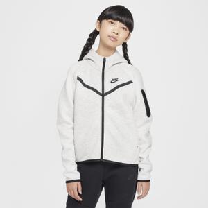 hv8695-013-girl-s-zip-up-hoodie-nike-tech-fleece-light-grey-htr-black-black