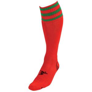 709bsg-children-s-3-band-socks-precision-pro-red-green