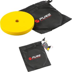 p2i202410-set-of-10-flat-training-markers-pure2improve-yellow-one-size