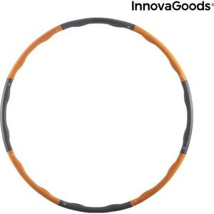 v0103103-removable-fitness-ring-covered-in-foam-innovagoods-o-waist-gray-orange-one-size